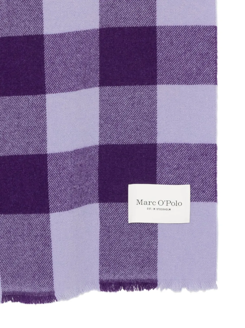 Marc O'Polo Sjaal met gingham ruit - Paars