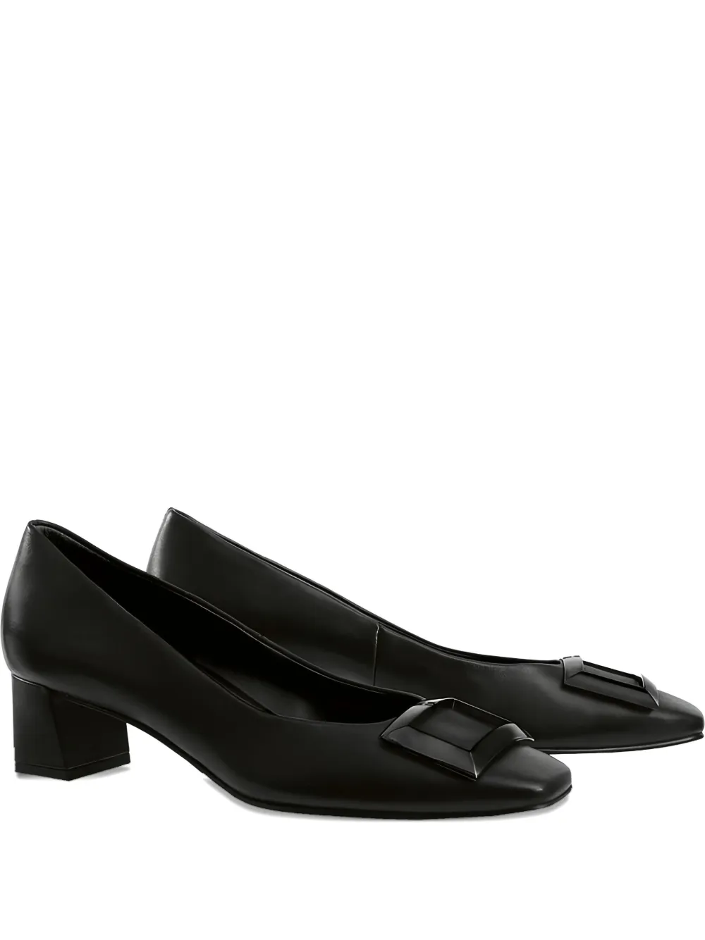 Hogl Thilda Square-buckle Block-heel Pumps