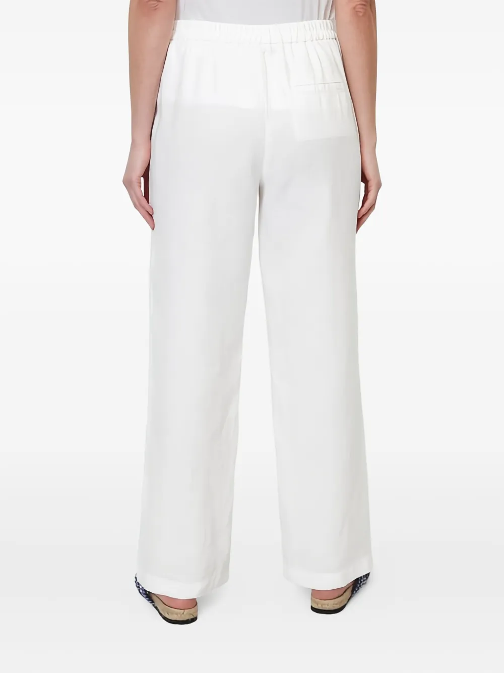 Marc O'Polo Broek met elastische tailleband Wit