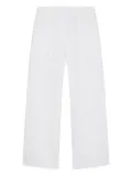 Marc O'Polo elasticated-waistband wide-leg trousers - White