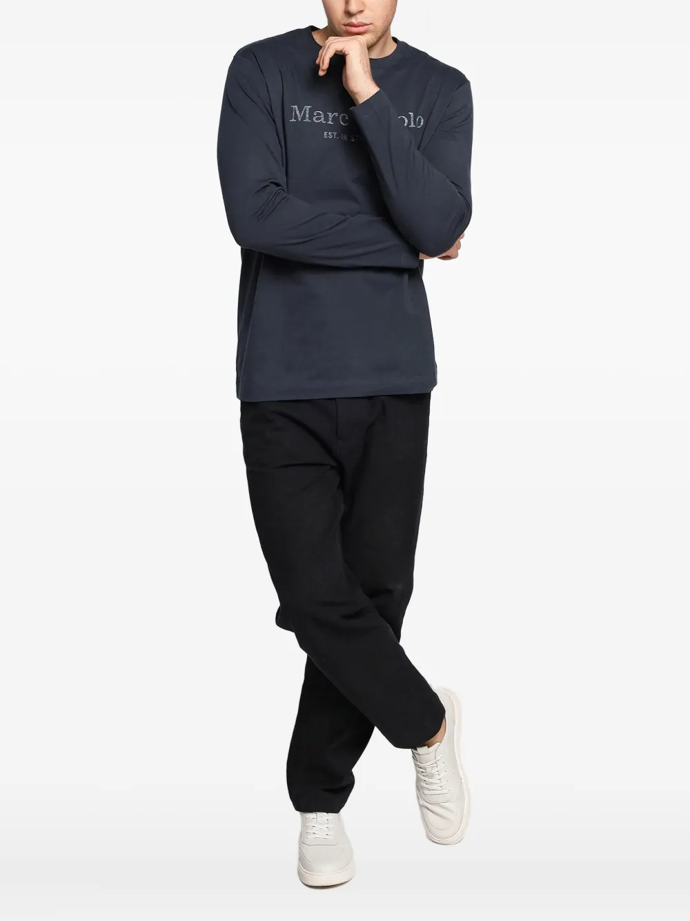 Marc O'Polo ロゴ ロングTシャツ | Tシャツ | Image 2