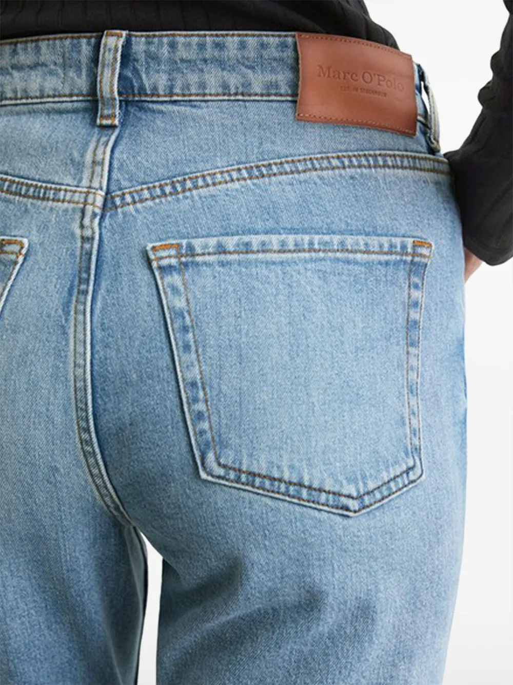 Marc O'Polo Jeans met logopatch Blauw