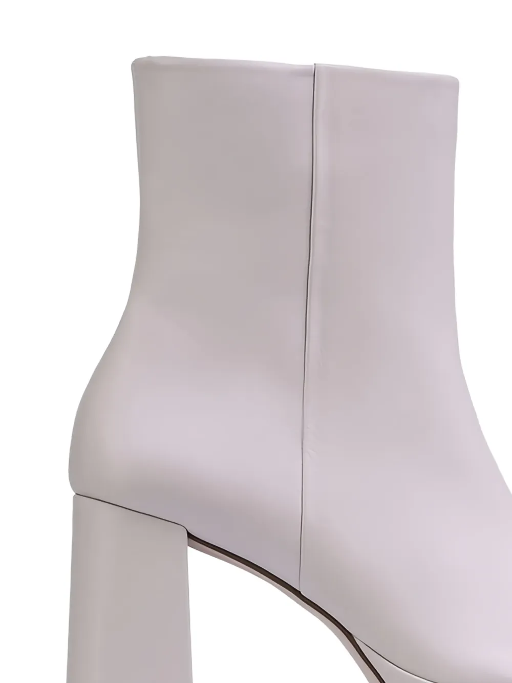 Hogl Nora platform block-heel ankle boots White