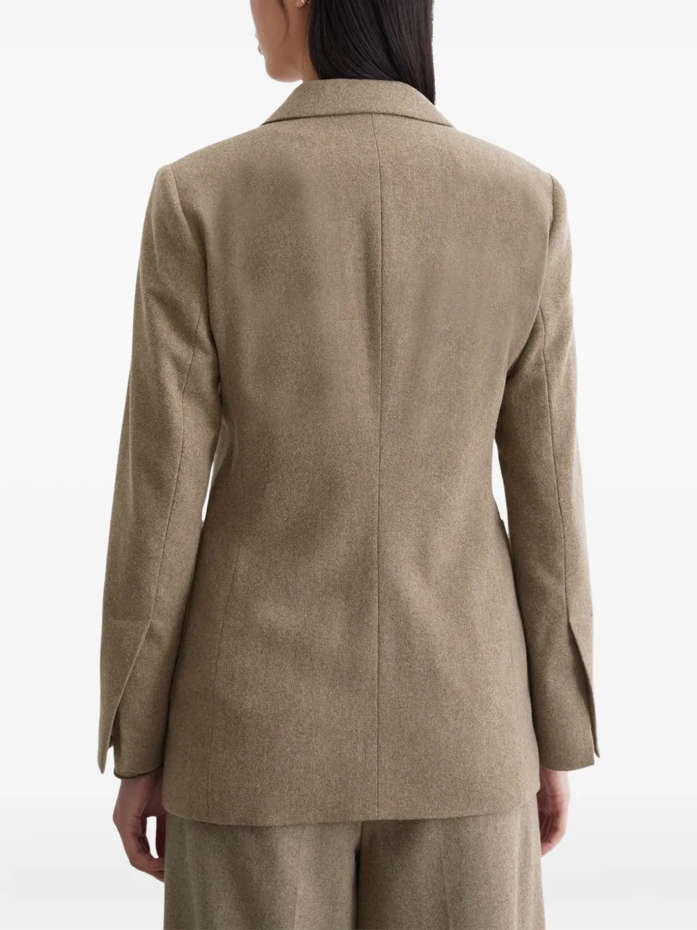 Marc O'Polo Blazer met enkele rij knopen Bruin