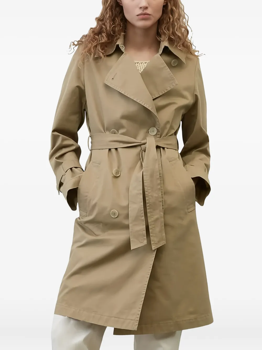 Marc O'Polo double-breasted belted trench coat | Trench Coats & Raincoats | Image 2