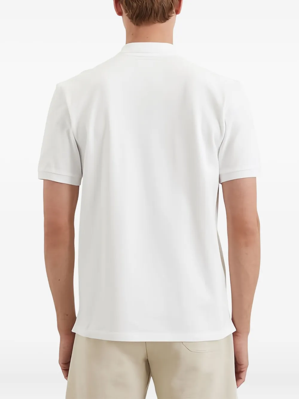 Marc O'Polo Poloshirt met geborduurd logo Wit