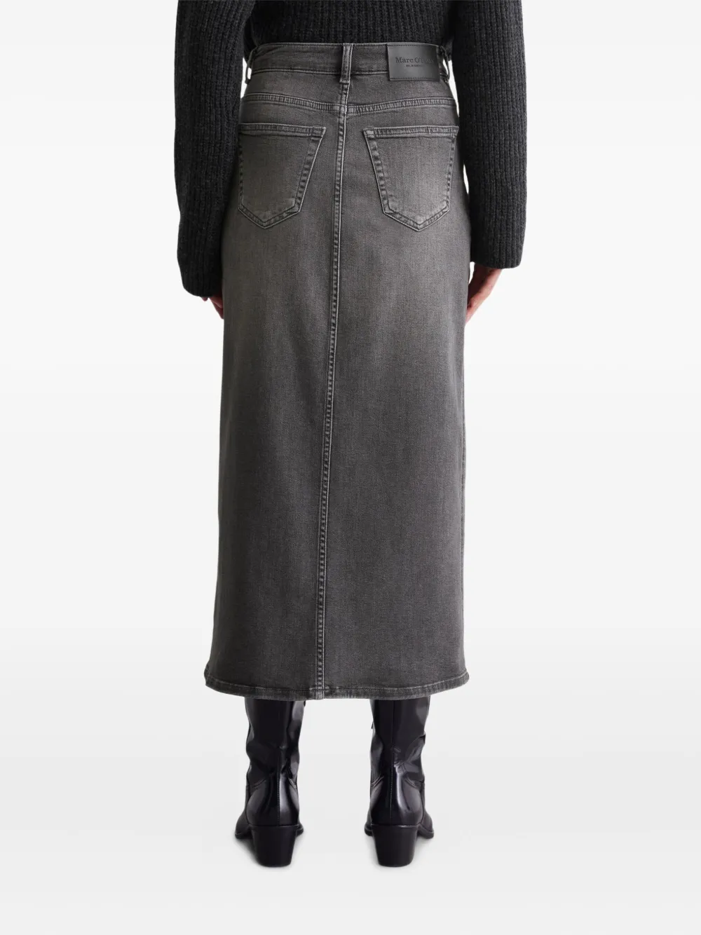 Marc O'Polo Denim rok met split Grijs