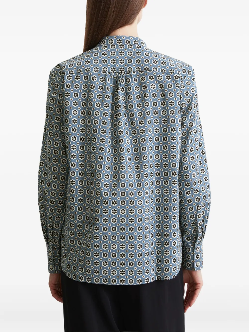 Marc O'Polo blouse met bloemenprint Blauw