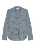Marc O'Polo floral-print button-up shirt - Blue