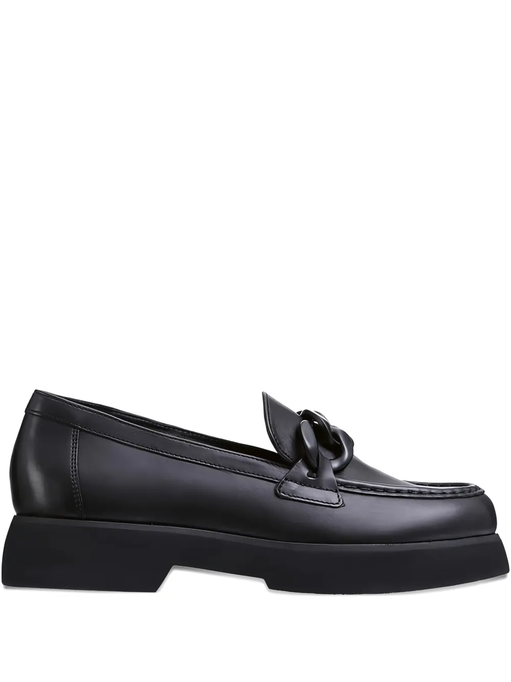 Hogl chunky-sole leather loafers | Black | Image 1