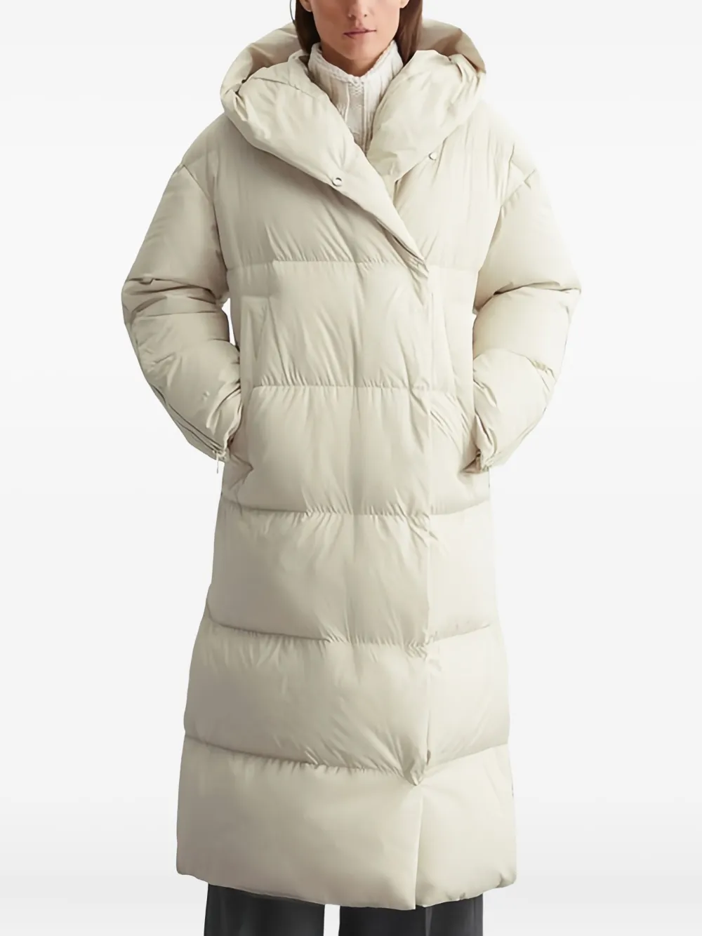 Marc O'Polo Donsjas met capuchon - Beige