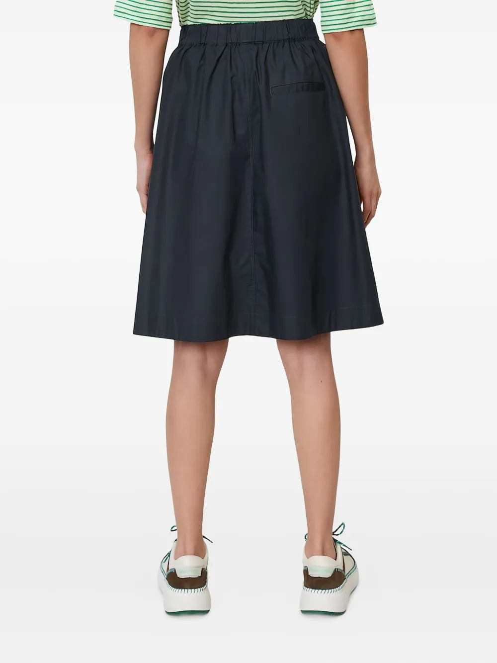 Marc O'Polo Mini-rok met gesmockte taille en A-lijn Blauw