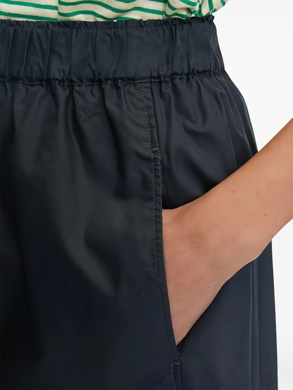 Marc O'Polo Mini-rok met gesmockte taille en A-lijn Blauw