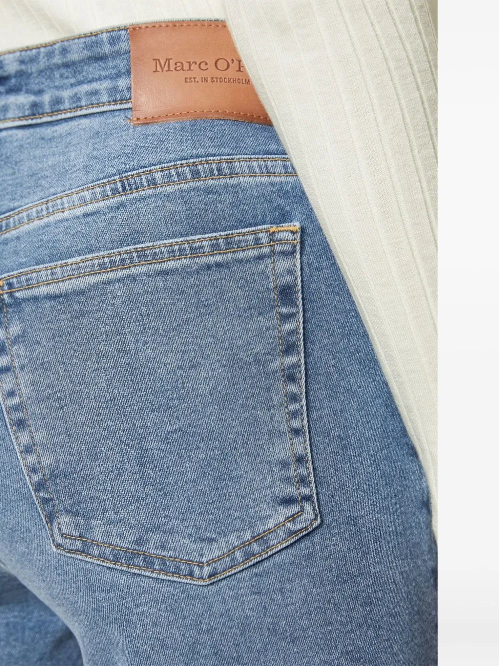 Marc O'Polo Jeans met logopatch Blauw