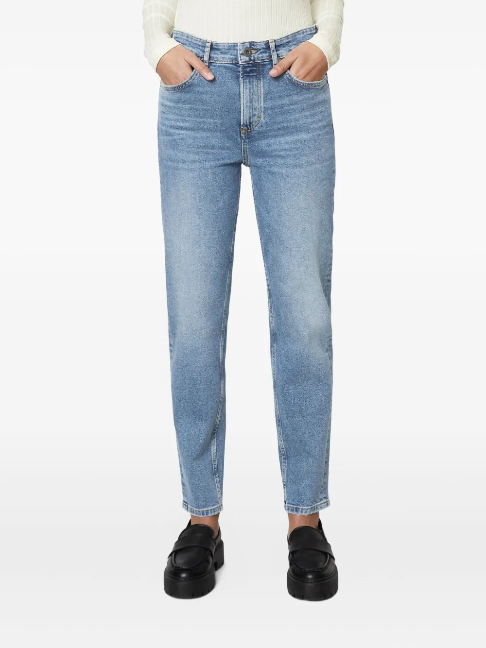 Marc O'Polo logo-patch jeans | Tapered Jeans | Image 2
