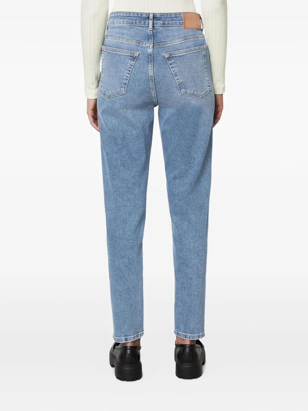 Marc O'Polo Jeans met logopatch Blauw