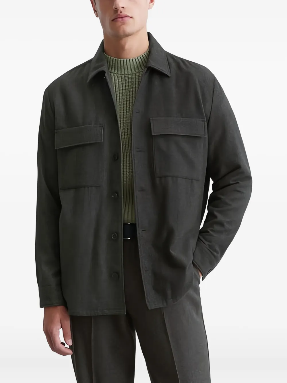 Marc O'Polo button-up overshirt | Shirt Jackets | Image 2