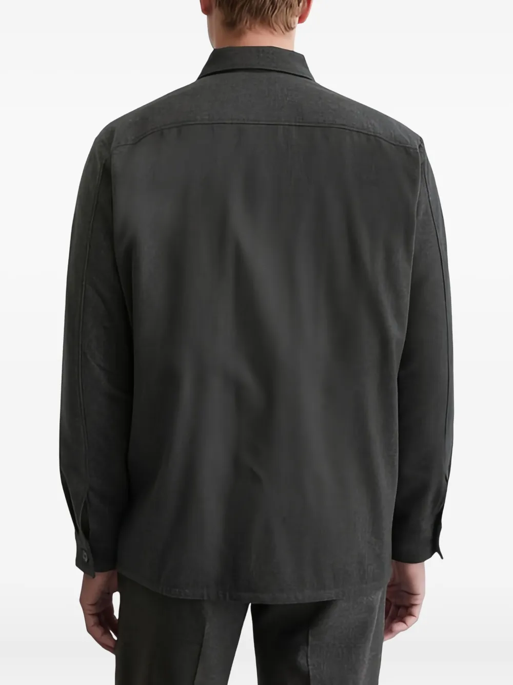 Marc O'Polo Button-up shirtjack Grijs