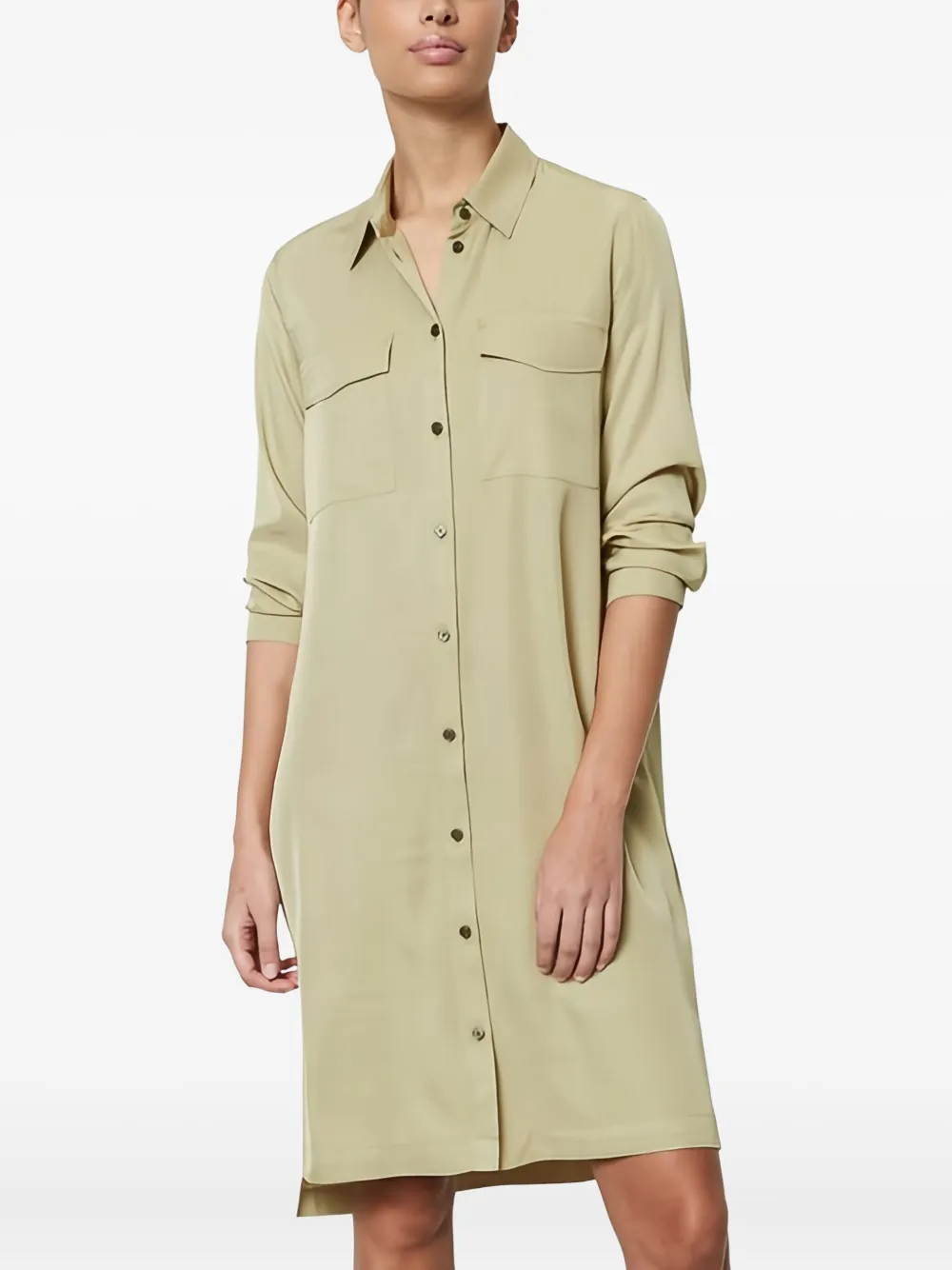 Marc O'Polo Button-down blousejurk - Groen