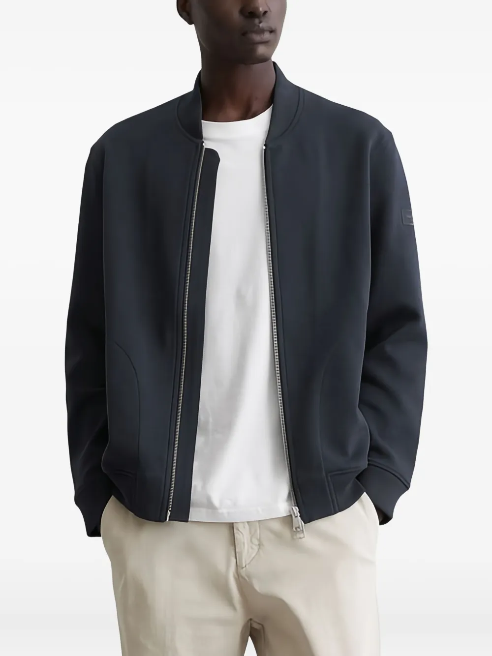 Marc O'Polo Bomberjack met rits Blauw