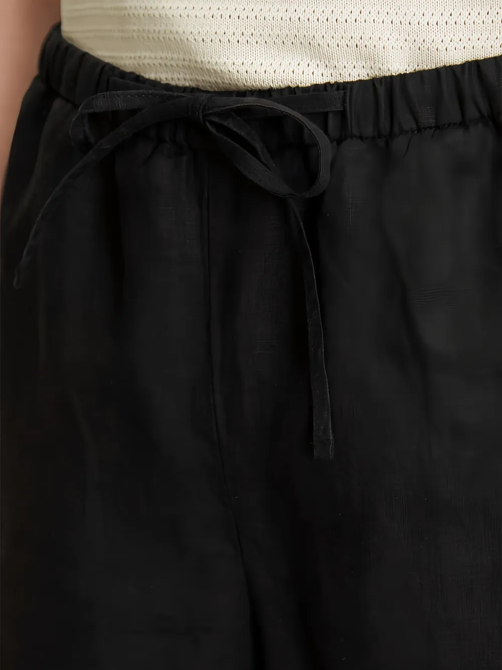Marc O'Polo Shorts met trekkoordtaille Zwart