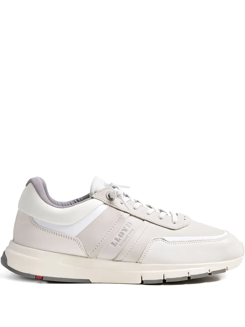 Lloyd Endley panelled lace-up sneakers White