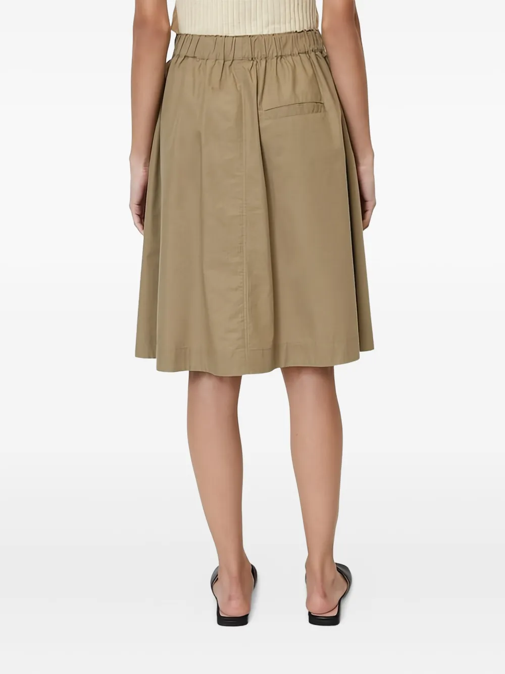 Marc O'Polo Mini-rok met gesmockte taille - Bruin