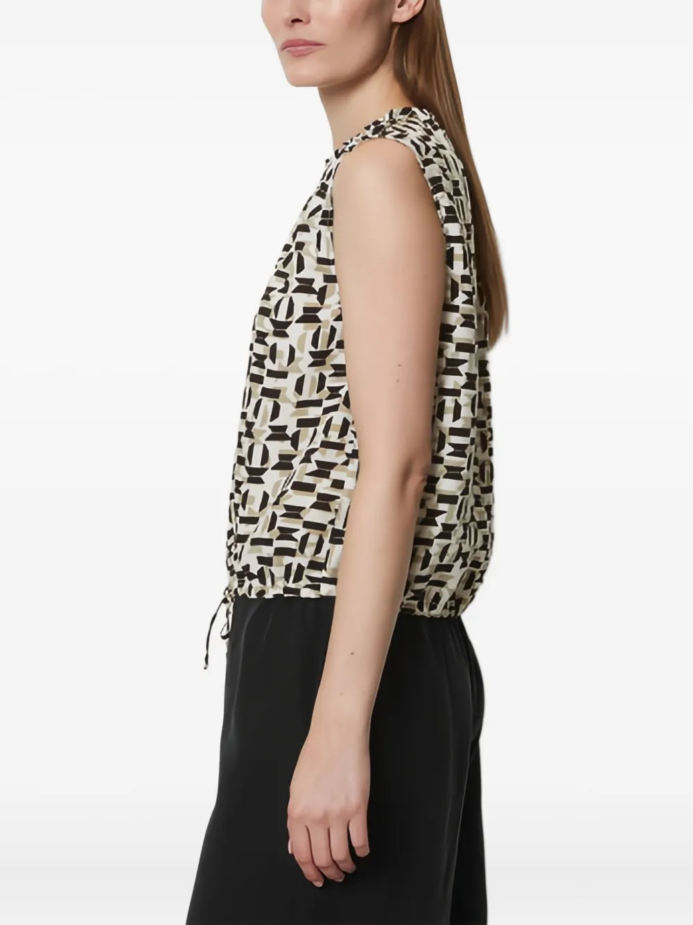 Marc O'Polo geometric-print sleeveless blouse | Blouses | Image 2