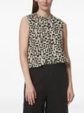 Marc O'Polo geometric-print sleeveless blouse - Neutrals