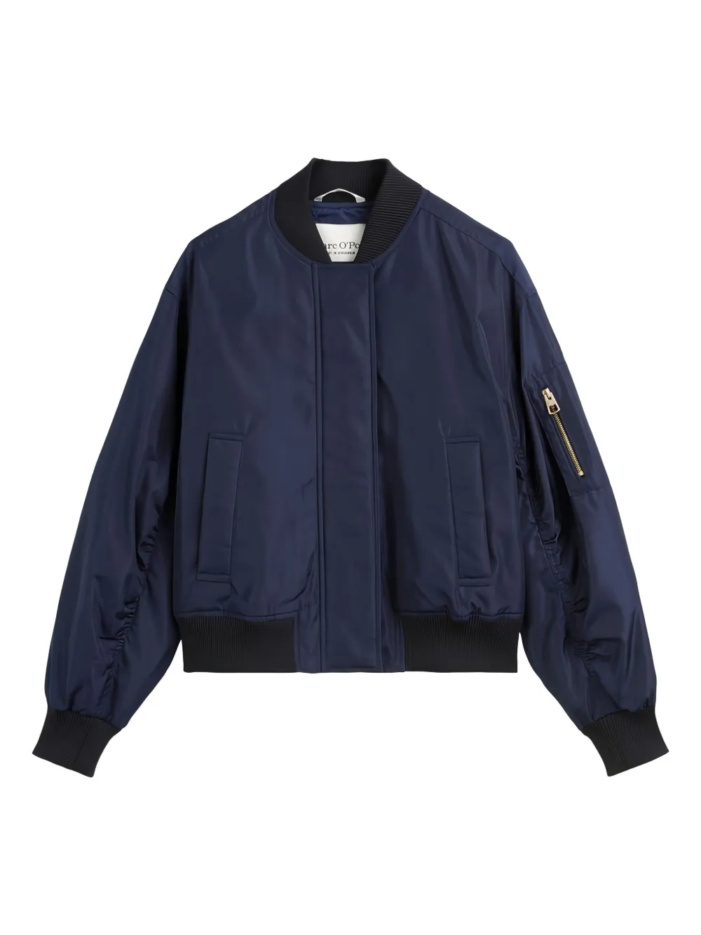 Marc O'polo Zip-up Bomber Jacket In Blue