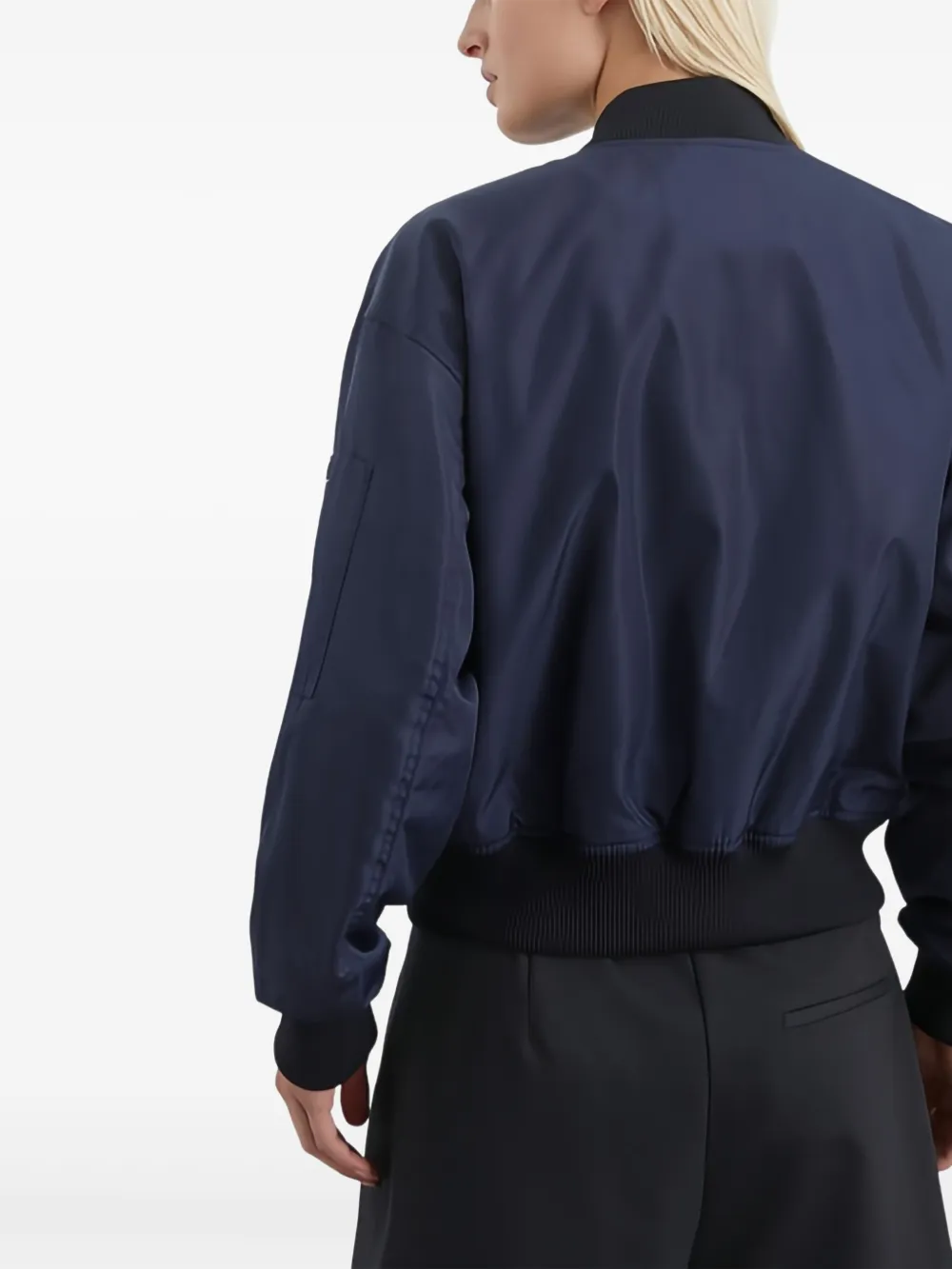 Marc O'polo Zip-up Bomber Jacket In Blue