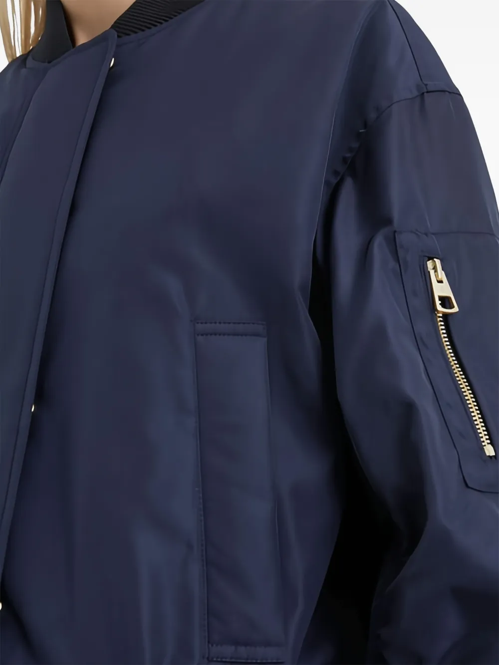 Marc O'polo Zip-up Bomber Jacket In Blue