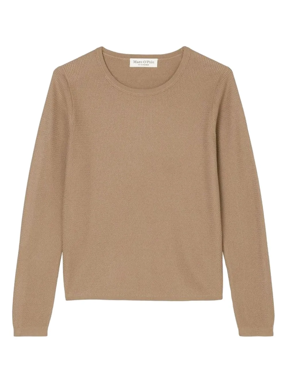 Marc O'Polo ribbed long-sleeve sweater | Brown | Image 1