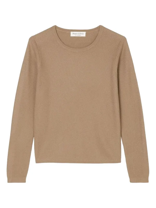 Marc O'Polo Suéter Tejido De Canalé Manga Larga Marrón FARFETCH CL