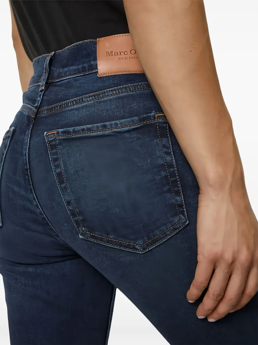 Marc O'Polo High waist jeans Blauw