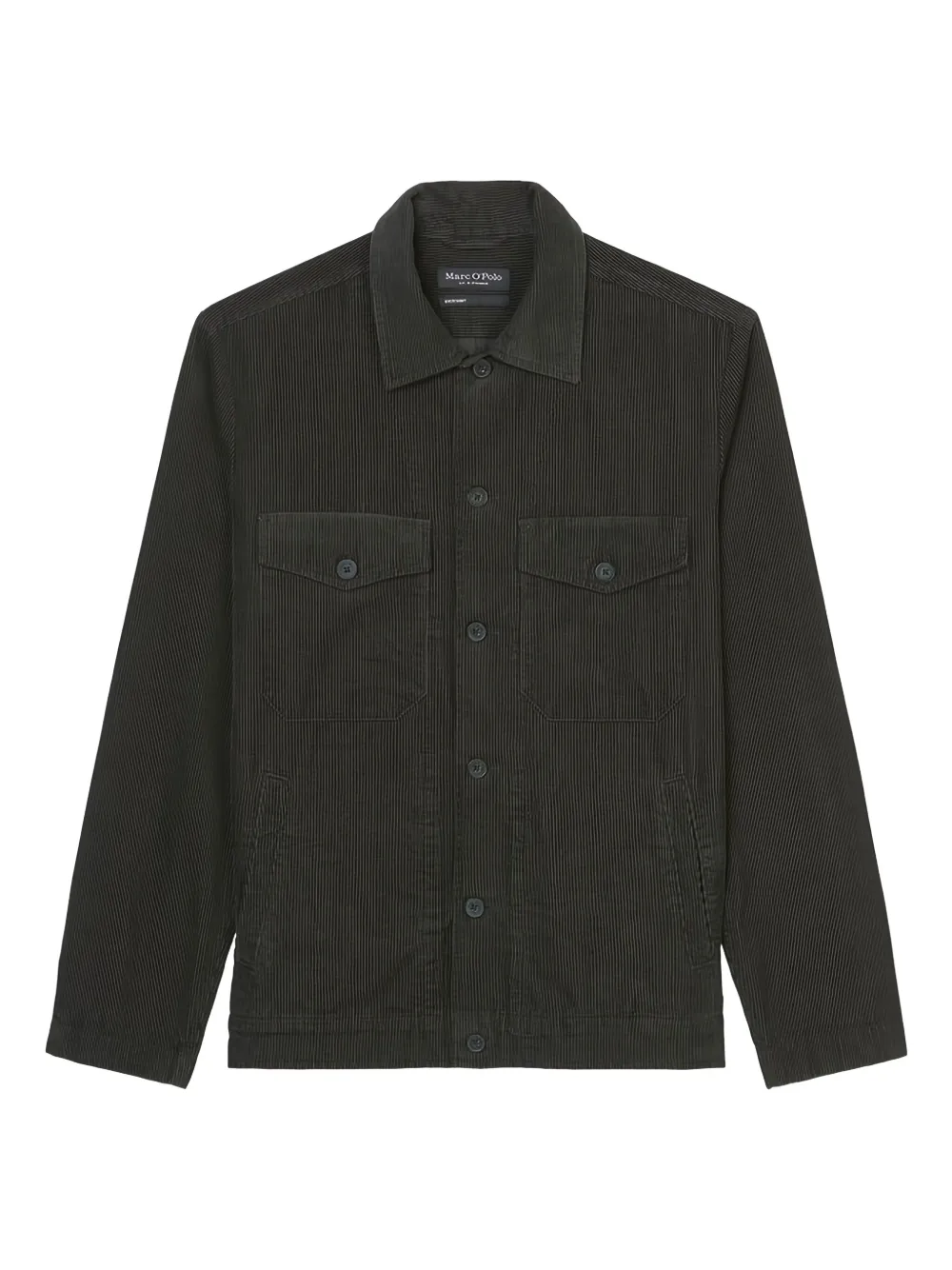 Marc O'Polo corduroy button-up overshirt | Grey | Image 1