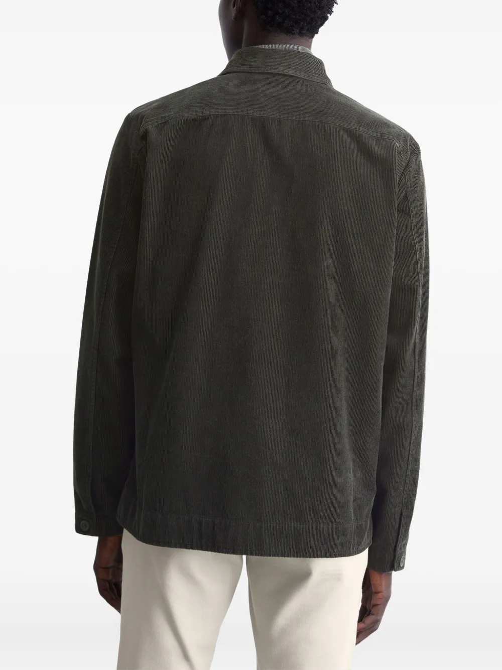 Marc O'polo Corduroy Button-up Overshirt In Gray