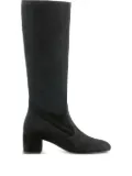 Hogl 55mm Jules suede knee-high block-heel boots - Black