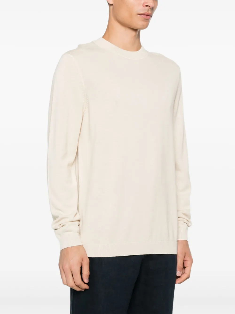 Marc O'Polo Trui met ronde hals Beige