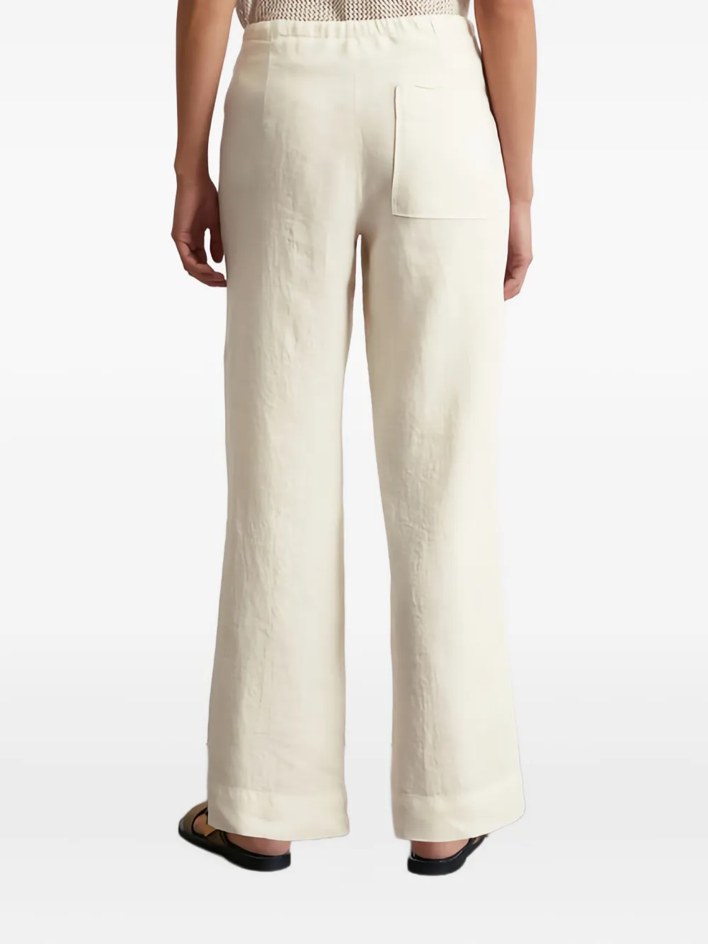 Marc O'Polo Broek met trekkoordtaille Beige