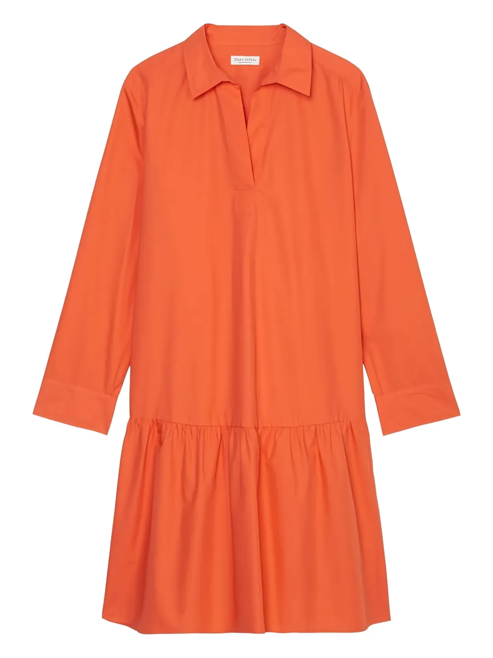 collared tiered dress