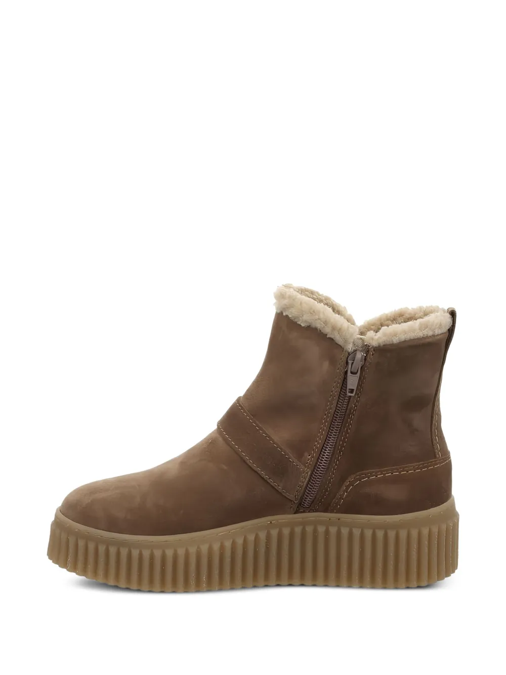 Marc O'Polo buckle-strap platform ankle boots Brown