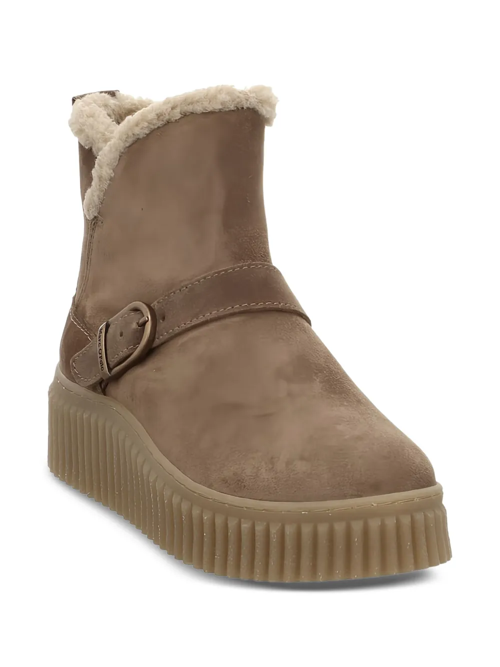 Marc O'Polo buckle-strap platform ankle boots Brown