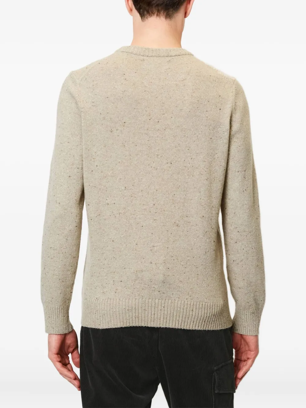 Marc O'Polo Gebreide trui met spikkels Beige
