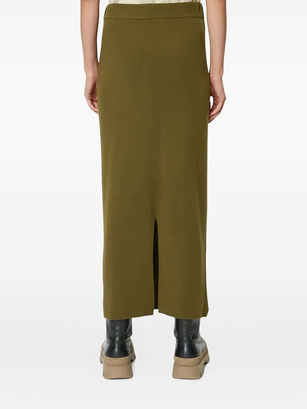 Marc O'Polo vented maxi skirt Groen