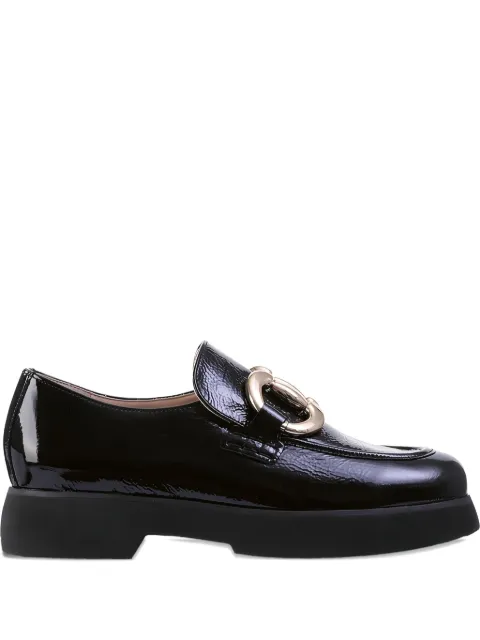 Hogl Fred patent oversized-buckle loafers