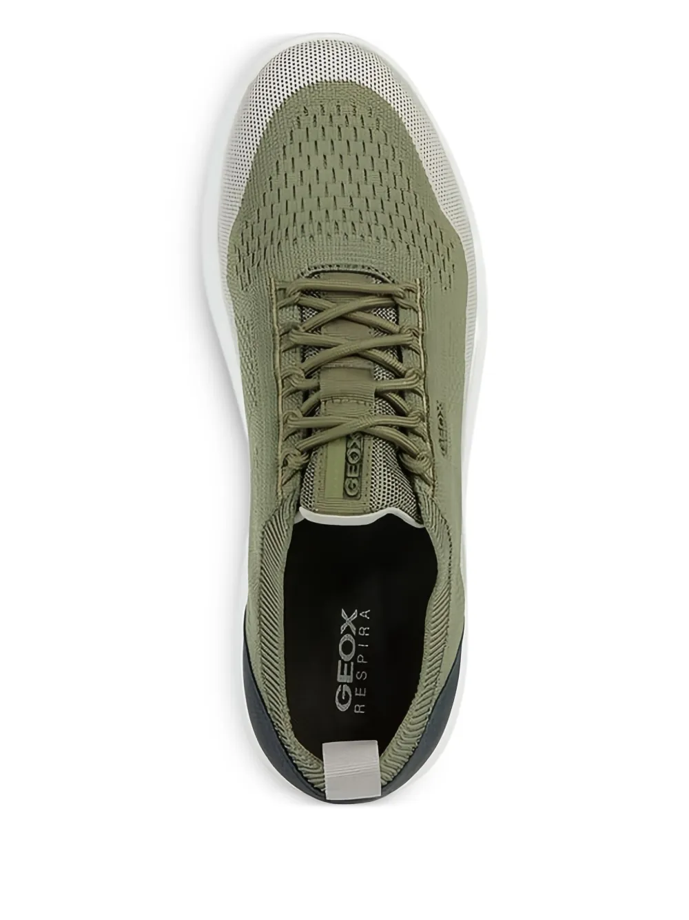 Geox Spherica knitted panelled sneakers Green