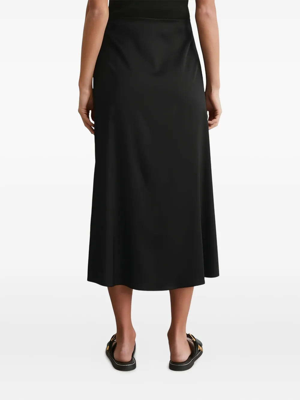 Marc O'Polo Flared midi-rok Zwart