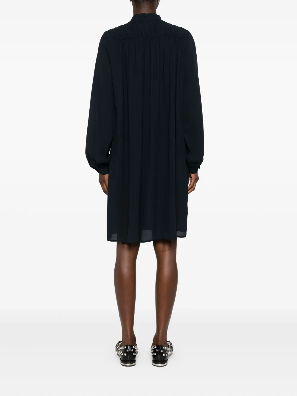 Marc O'Polo Geplooide shirtjurk Blauw