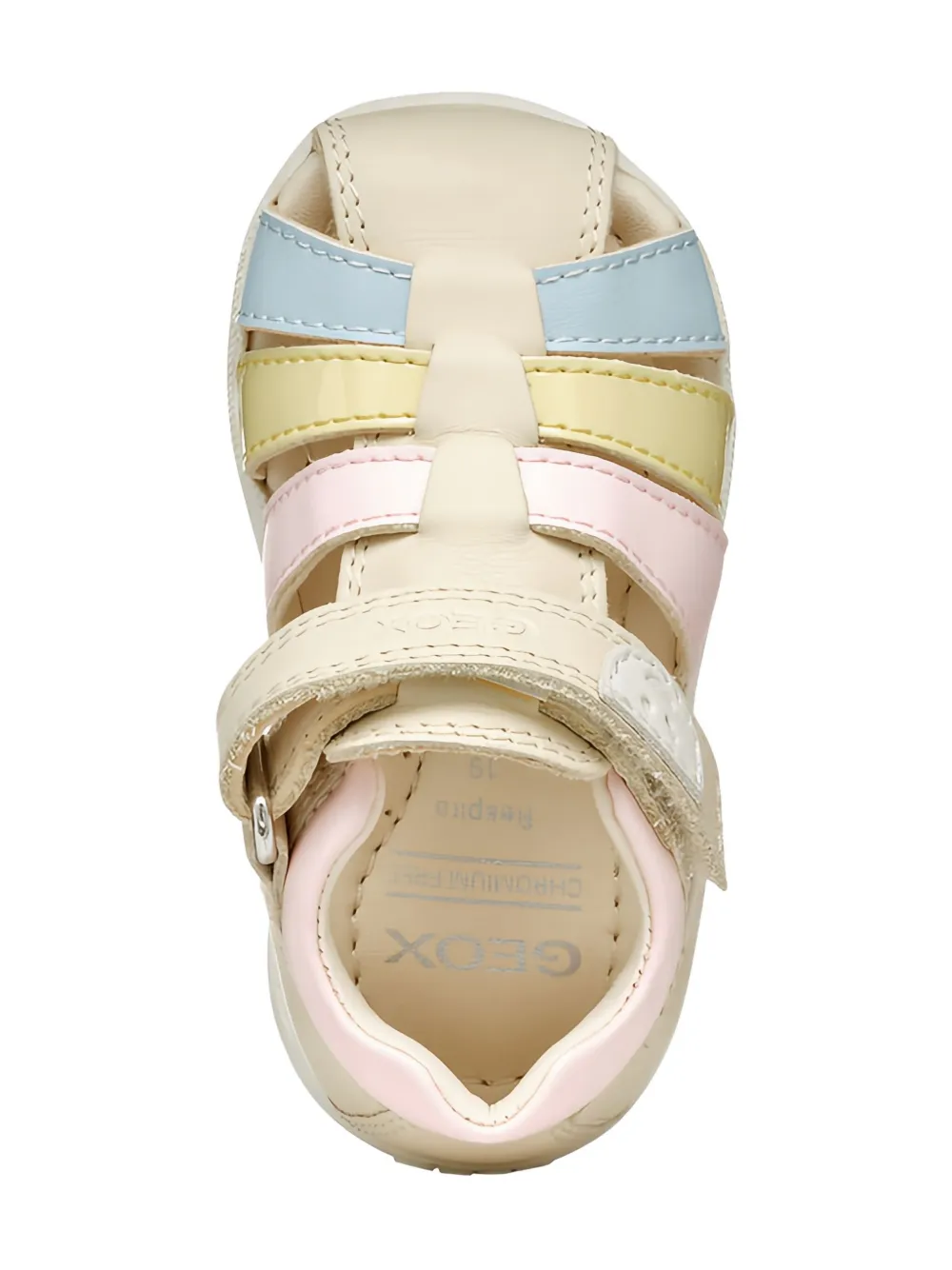 Geox Sandal Macchia Baby Girl Light Ivory/light Yellow In Multi